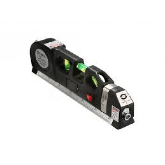 Nivela cu raza laser si ruleta incorporata, ruleta 2.5 m, laser 6 m