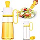 Oliviera cu perie dozatoare gradata si picurator pentru ulei/otet din sticla 550 ml