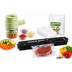 Pachet Complet Bucătărie Inteligentă – Tocare, Feliere & Vidare Alimente