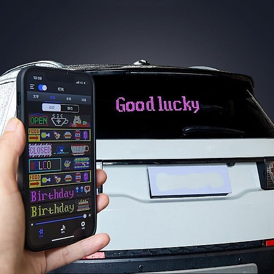 Panou LED auto afisaj RGB flexibil