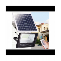 Panou solar cu proiector 300W, cu telecomanda, pentru gradina