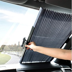 Parasolar auto pliabil  impotriva razelor UV, fixare prin ventuze