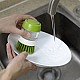 Perie de vase cu dozator detergent si  suport depozitare