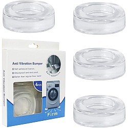 Picioruse transparente din silicon antivibratie pentru masina de spalat , set 4 buc
