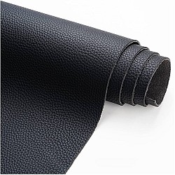 Piele sintetică autoadezivă, negru texturat, 75×250 cm