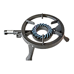 Pirostrie rotunda din fonta cu 3 picioare , diametru 33 cm