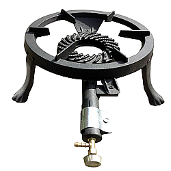 Pirostrie rotunda din fonta cu 3 picioare , diametru 33 cm