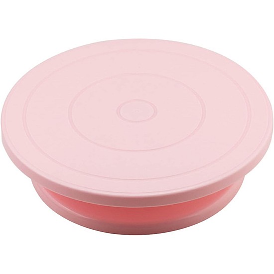 Platou rotativ antiderapant pentru tort, din plastic eco-friendly, 28  cm