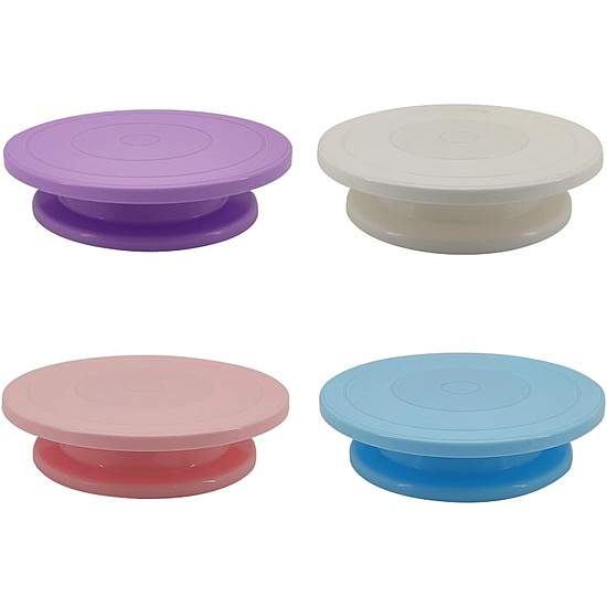 Platou rotativ antiderapant pentru tort, din plastic eco-friendly, 28  cm