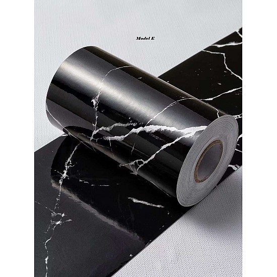 Plinta autoadeziva pentru pardoseala sau perete tip marmura, impermeabila, 10 m x 5 cm