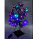 Pomisor cu flori si leduri colorate, 20 leduri, roz,verde,albastru,rosu 35 cm