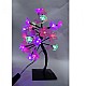 Pomisor cu flori si leduri colorate, 20 leduri, roz,verde,albastru,rosu 35 cm