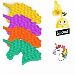 Jucarie antistres din silicon, Pop it now, forma unicorn