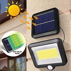 Proiector 10W 100LED COB cu senzor de miscare si panou solar