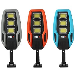  Lampa solara de inductie 60W cu 3 Reflectoare, 54 COB LED-uri si Senzor de Miscare
