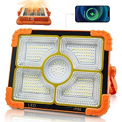 Proiector LED solar 200W cod XJ-D9L cu 5 casete 