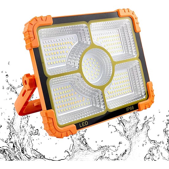 Proiector LED solar 200W cod XJ-D9L cu 5 casete 