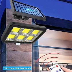 Proiector solar cu telecomanda si senzor 1+1 gratis