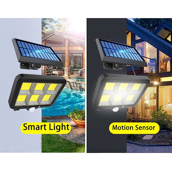 Proiector solar cu telecomanda si senzor 1+1 gratis