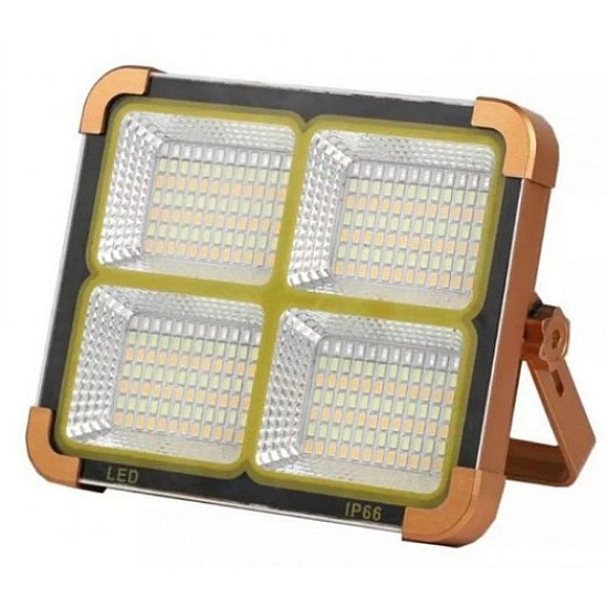 Proiector cu  incarcare solara 500 W,3 moduri de lumini si stroboscop 