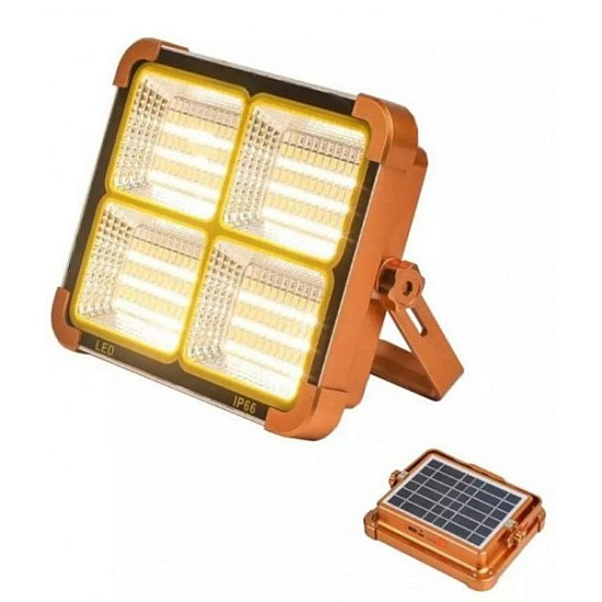 Proiector cu  incarcare solara 500 W,3 moduri de lumini si stroboscop 