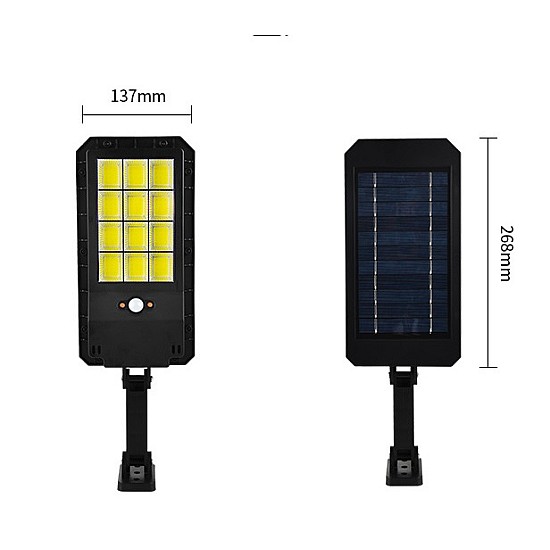 Proiector solar LL  612 cu 12 casete luminoase COB ,senzor de miscare si acumulator