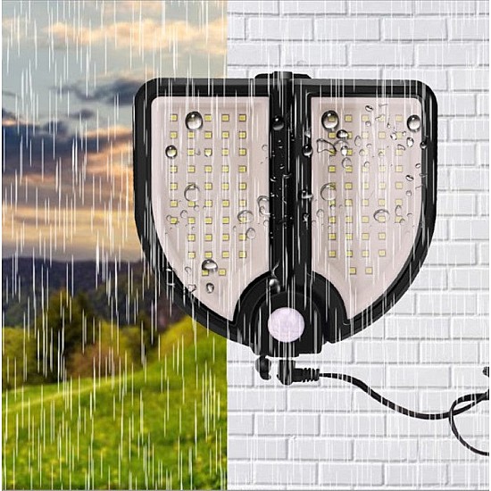 Lampa solara cu senzor de miscare si  telecomanda,90 leduri