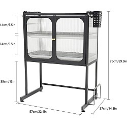 Raft organizator bucatarie 2 niveluri – Structura metalica