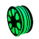 Rola Neon Flex LED 100m culoare verde