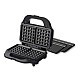 Sandwich maker Heinner SM-2H900BKS, 900 W, placi XL, 2 placi detasabile antiadezive: waffle, grill, Negru/Rosu