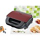 Sandwich maker Heinner SM-2H900BKS, 900 W, placi XL, 2 placi detasabile antiadezive: waffle, grill, Negru/Rosu