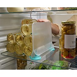Separator pentru frigider 15.5 x 5.5 x 20.5 cm Transparent/ Albastru