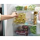 Separator pentru frigider 15.5 x 5.5 x 20.5 cm Transparent/ Albastru