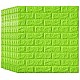 Set 10 buc tapet autoadeziv din spuma moale ,70x77 cm ,model caramida verde