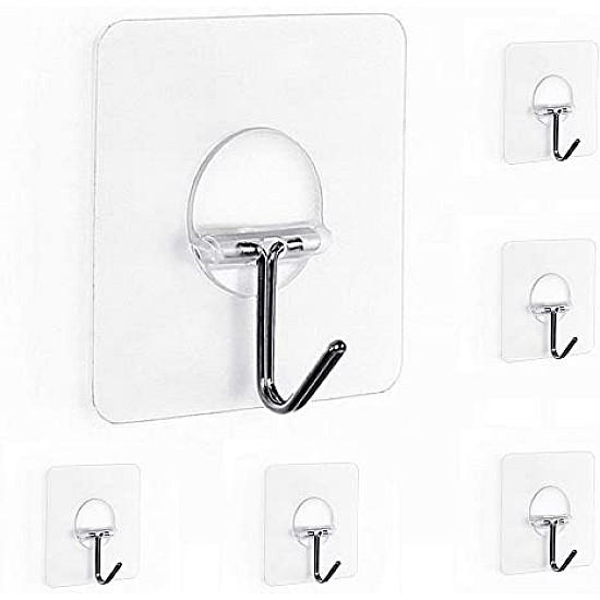 Set 10 carlige autoadezive pentru bucatarie sau baie