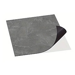 Set 10 placi autoadezive pentru pardoseala sau perete tip marmura culoare gri inchis   60x60 cm
