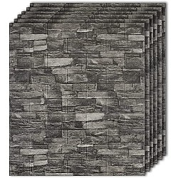 Set 10 buc tapet autoadeziv din spuma moale ,70x77 cm ,gri