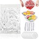 Set 200 Folii cu Elastic pentru acoperit boluri 22-38 cm, transparente