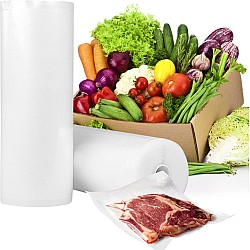 Set 100 pungi pentru vidat gofrate 15×25 cm 