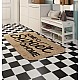 Set 12 placi autoadezive 30x30 cm rezistente la apa ,pentru gresie si faianta , model alb+negru