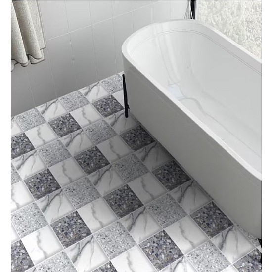 Set 12 placi autoadezive 30x30 cm rezistente la apa ,pentru gresie si faianta , model DP1301