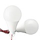 Set 2 Becuri LED 7W 12V cu Cablu și Clești Baterie Auto