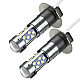 Set 2 Becuri Auto LED H1 cu Lupa 60W, 27 SMD, 12V, 6000K, 7000lm