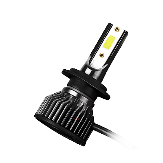 Set 2 becuri LED auto F2 H1 putere 100W temperatura 6000K lumina alba rece 12000 lumeni XL