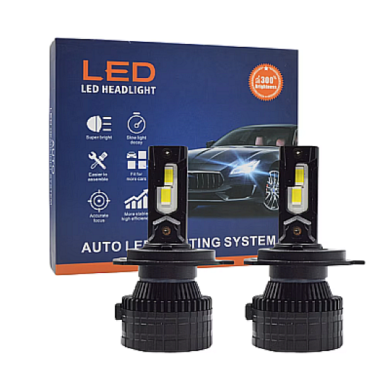 Set 2 becuri auto LED H1 V88S putere 380W lumina 6000K canbus 18000lm