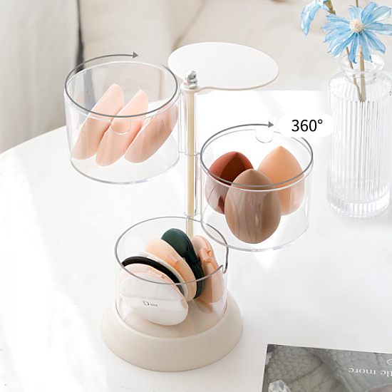Set 2 Cutii etajate pentru bijuterii și cosmetice, 4 compartimente, 24 x 11 cm
