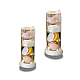 Set 2 Cutii etajate pentru bijuterii și cosmetice, 4 compartimente, 24 x 11 cm
