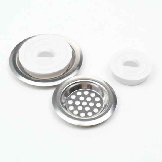 Set 2 site si 2 dopuri de scurgere pentru chiuveta 7.5 cm si 6 cm