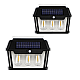 Set 2 Lampi Solare Perete LED 3 Becuri cu Senzori