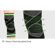 Set 2 Genunchiere elastice pentru artrită, genunchiere cu curele de compresie, reglabile